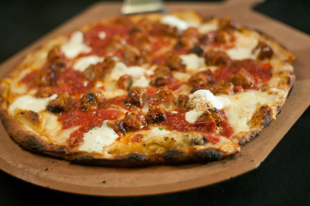 12/17/10 Wilmington DE:  Meatball & Ricotta. Baby Meatballs over our Traditional Pie only at Anthony's Coal Fired Pizzas in Wilmington Delaware. Special to The News Journal/SAQUAN STIMPSON