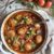 Slow cooked Mediterranean chicken cacciatore with orzo